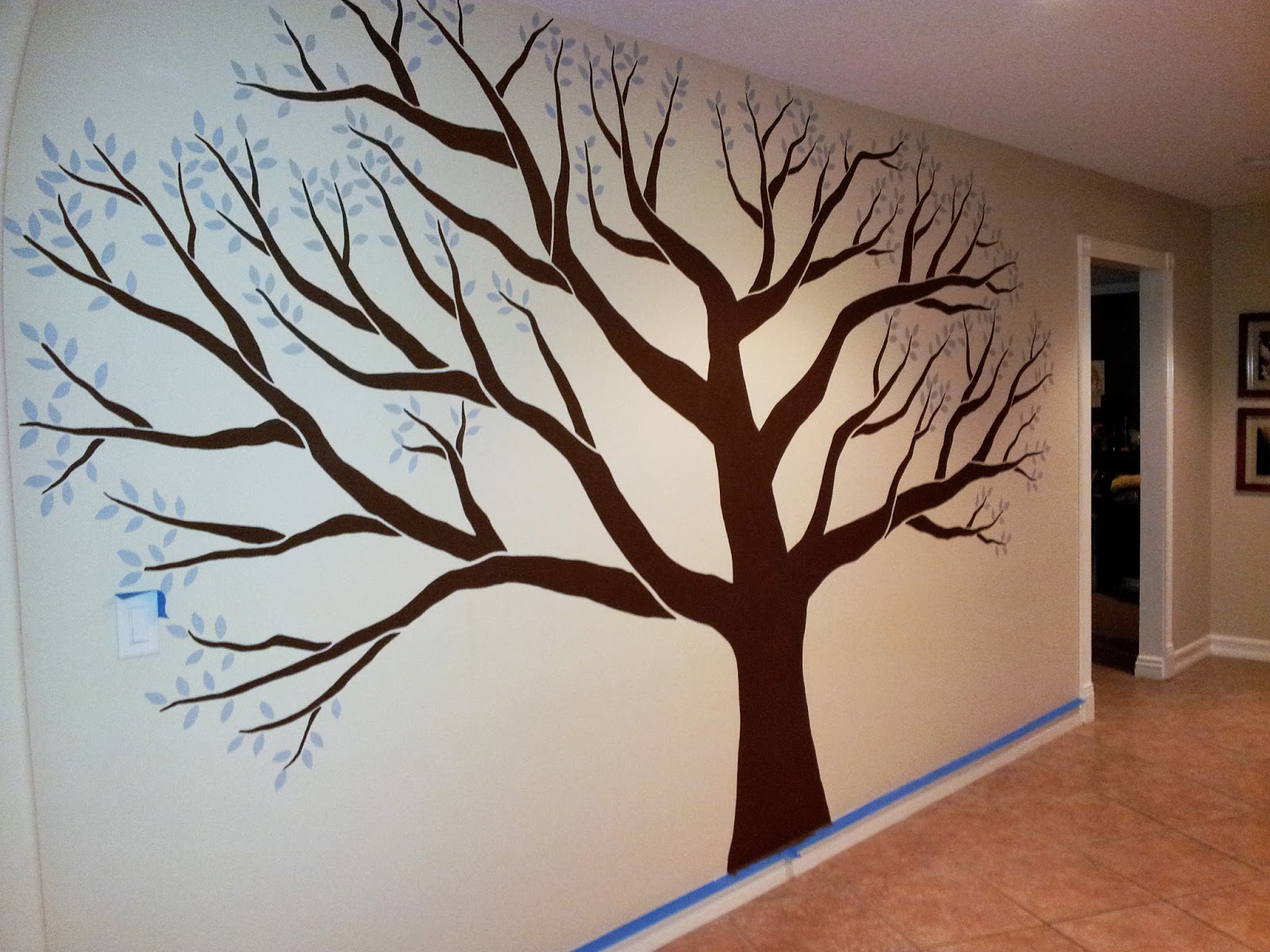 1600x1200 L Star Murals Family Tree Mural In Mudroom Of Corona, Ca Residence - Family Tree Painting