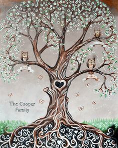 236x295 Sale 25 Off Digital File Family Tree Custom Art By Freshline - Family Tree Painting