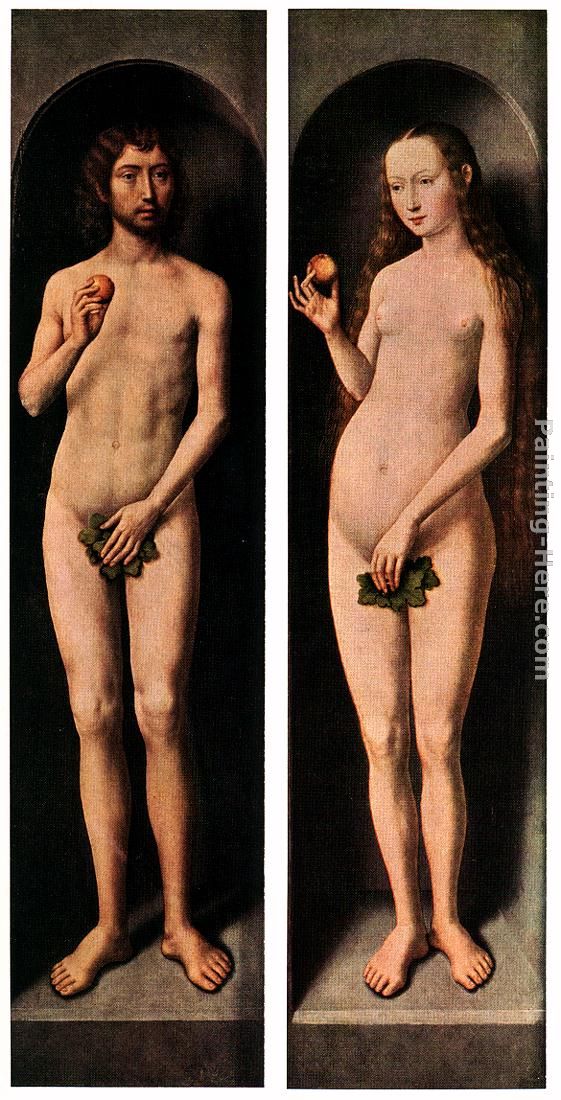 561x1100 Hans Memling Adam And Eve Painting Anysize 50% Off - Famous Adam And Eve Painting