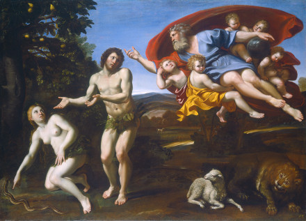 440x317 The Rebuke Of Adam And Eve - Famous Adam And Eve Painting