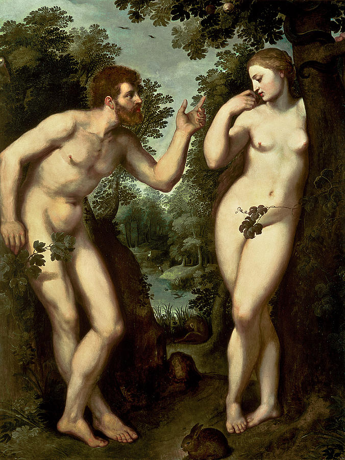 676x900 Adam And Eve Paintings Fine Art America - Famous Adam And Eve Painting