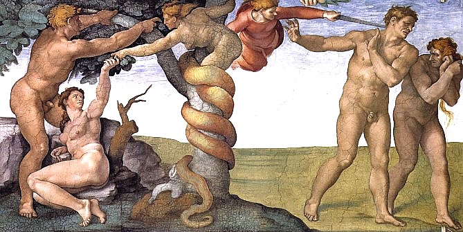 669x335 Art Now And Then Adam And Eve - Famous Adam And Eve Painting