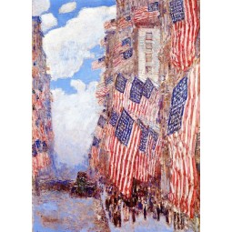 255x255 Famous Cityscape Amp Streetscape Paintings - Famous American Flag Painting