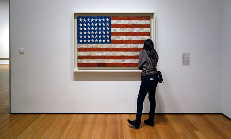 750x450 Jasper Johns, Flag (Video) New York School Khan Academy - Famous American Flag Painting