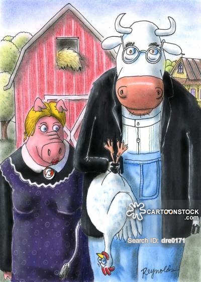 400x560 Grant Wood Cartoons And Comics - Famous Amish Painting