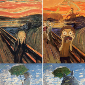 300x300 Altered Artwork 2 Famous Paintings Re Imagined By Lothlenan By - Famous Artwork Painting