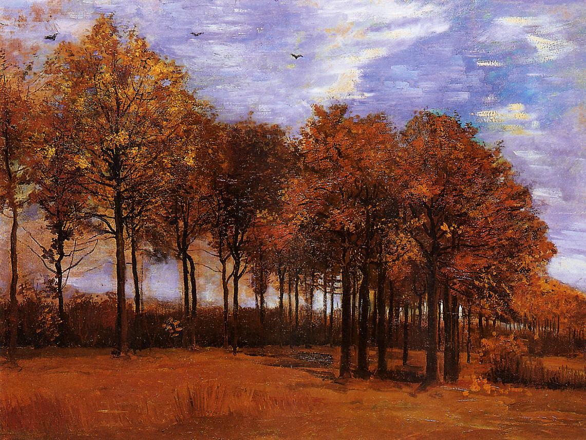 1141x857 Vincent Van Gogh Autumn Landscape Painting Framed Paintings For Sale - Famous Autumn Painting