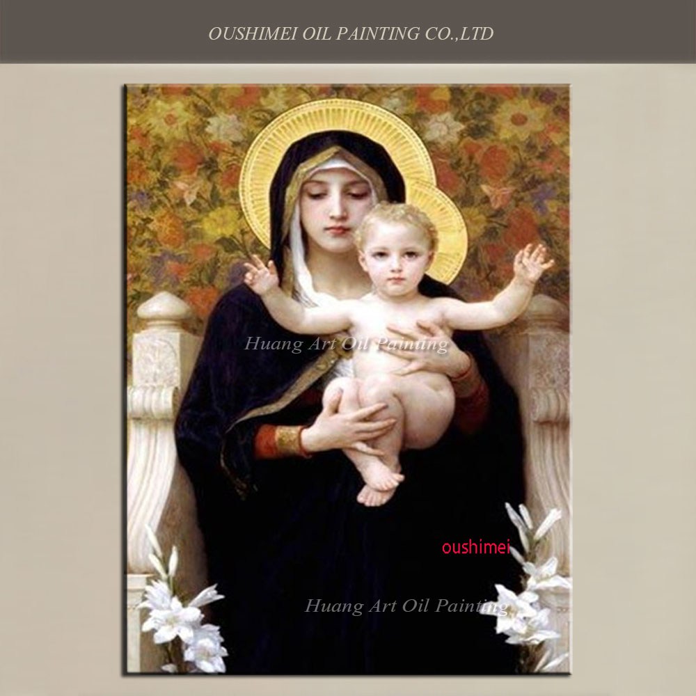 1000x1000 Artist Handmade Goddess Oil Painting Hand Painted - Famous Baby Angel Painting