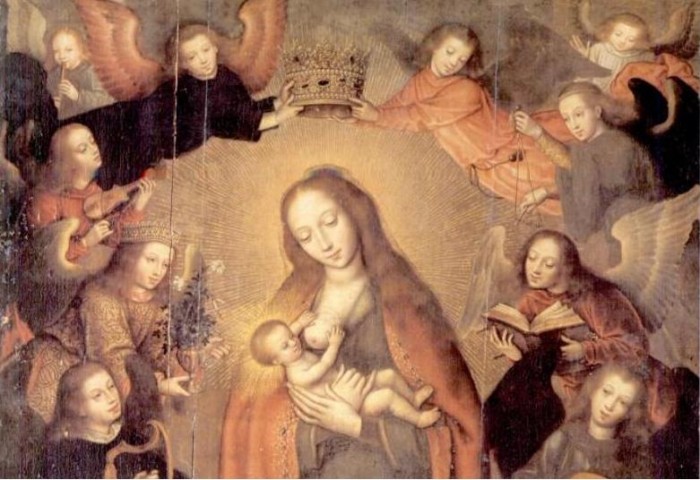 700x480 31 Beautiful Paintings Of Mary Nursing The Baby Jesus Churchpop - Famous Baby Angel Painting