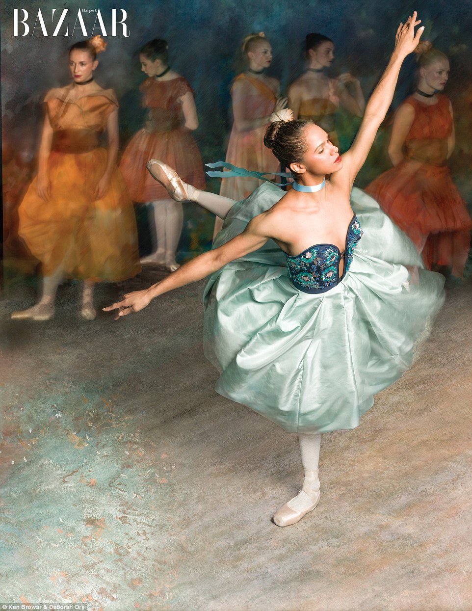 962x1245 Ballerina Misty Copeland Recreates Artist Edgar Degas' Famous - Famous Ballerina Painting