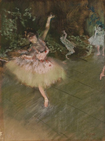 447x600 The Star Dancer On Stage - Famous Ballerina Painting Degas