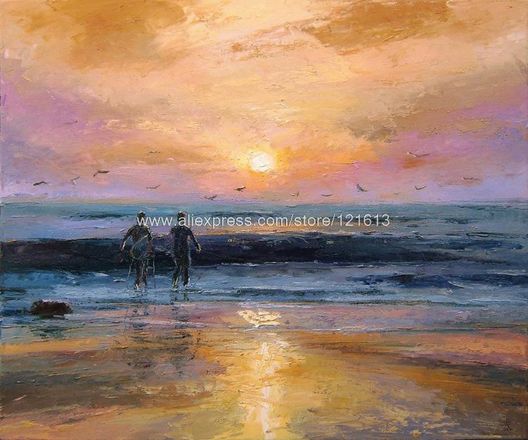 750x625 Living Room Background High Quality Wall Decoration Art Painting - Famous Beach Painting