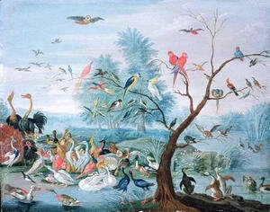 300x236 Famous Parrots Paintings Amp Reproductions - Famous Bird Painting