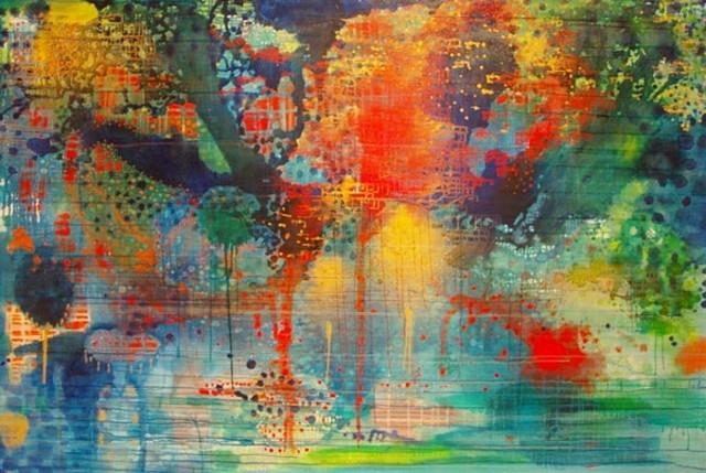 640x429 Lyndal Campbell Birdsong Painting Framed Paintings For Sale - Famous Bird Painting