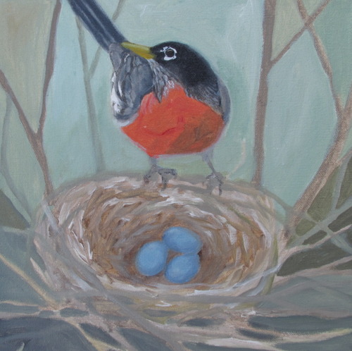 500x498 Pop Up Art Show Depicts 36 Bird Paintings Done In 36 Days - Famous Bird Painting