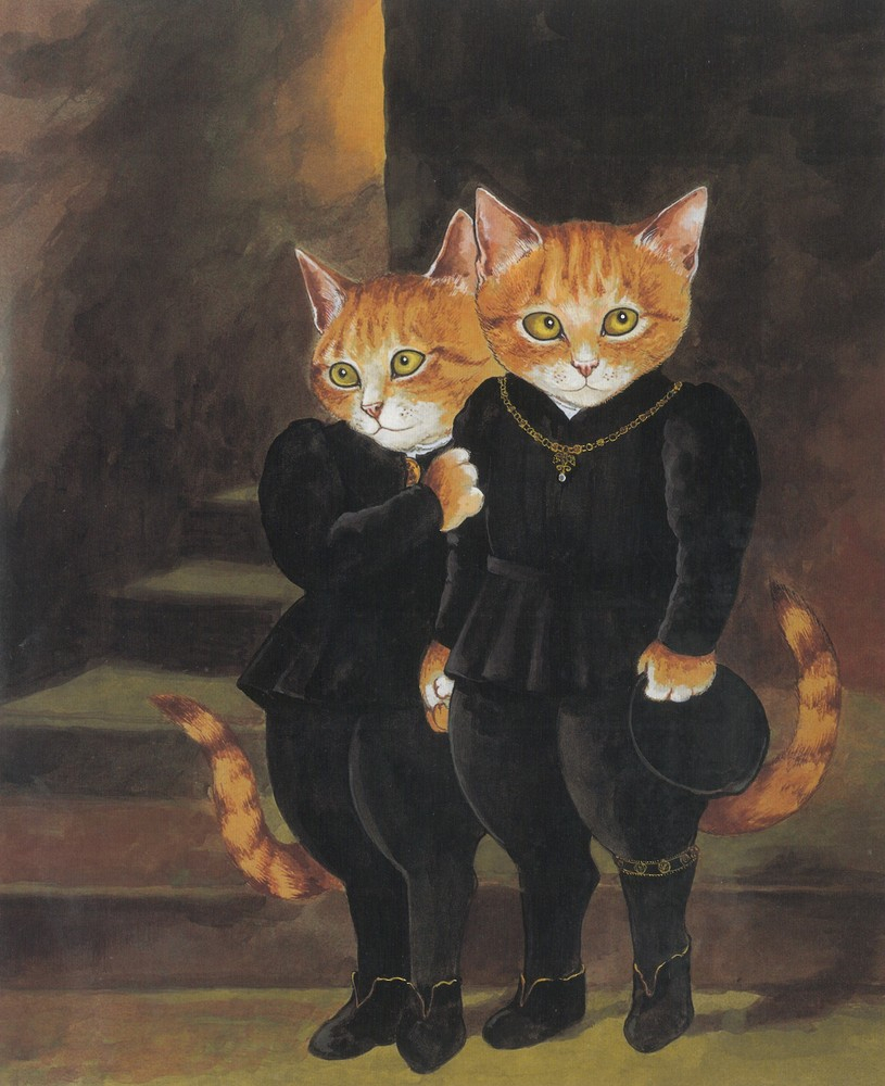 815x1000 Famous Black Cat Painting Artist Inserts Cats Into Famous - Famous Black Cat Painting