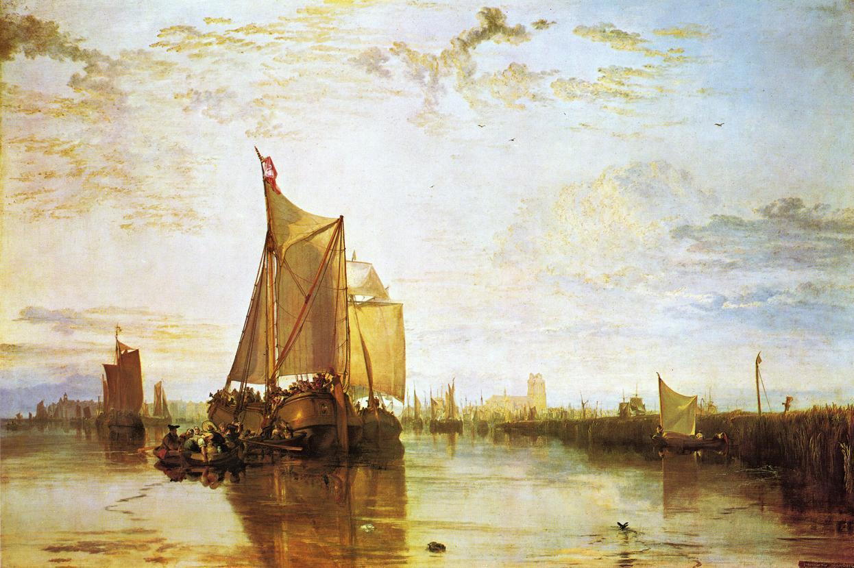 1246x829 Joseph Mallord William Turner Dort The Dort Packet Boat - Famous Boat Painting