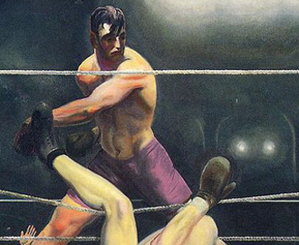 330x270 Dempsey And Firpo' The Greatest American Sports Painting - Famous Boxing Painting