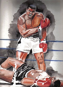 218x300 Famous Boxing Paintings Fine Art America - Famous Boxing Painting