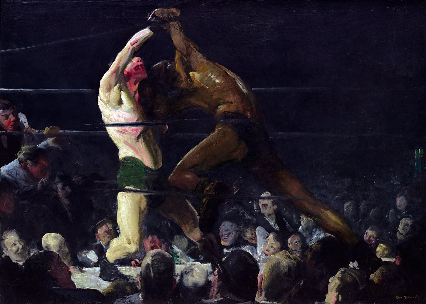 1400x1002 George Bellows The Crucifixion The Papist - Famous Boxing Painting
