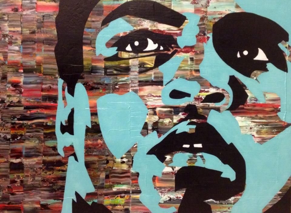 960x704 Original Painting Of Famous Boxer Muhammad Ali By Zach Barfuss - Famous Boxing Painting