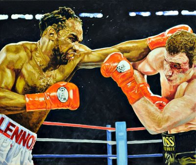 400x337 The Lewis Vs. Vitali Oil Painting - Famous Boxing Painting