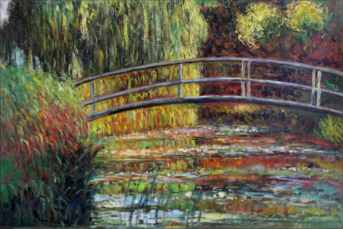 1200x802 2 Monet Ish - Famous Bridge Painting