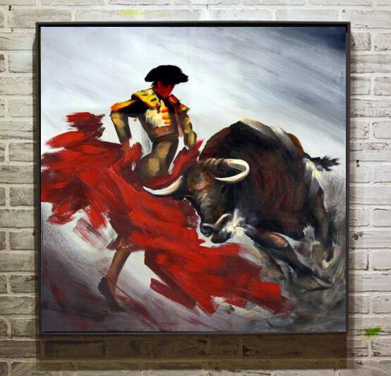 554x532 Free Shipping Famous Artist's Artworks Hand Painted Elegant - Famous Bull Painting