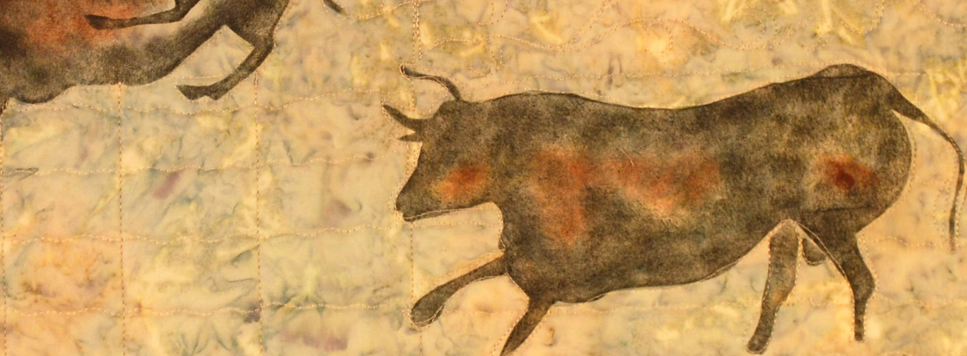 1934x712 Jean Murray Archive Aurochs Cow And Bull - Famous Bull Painting