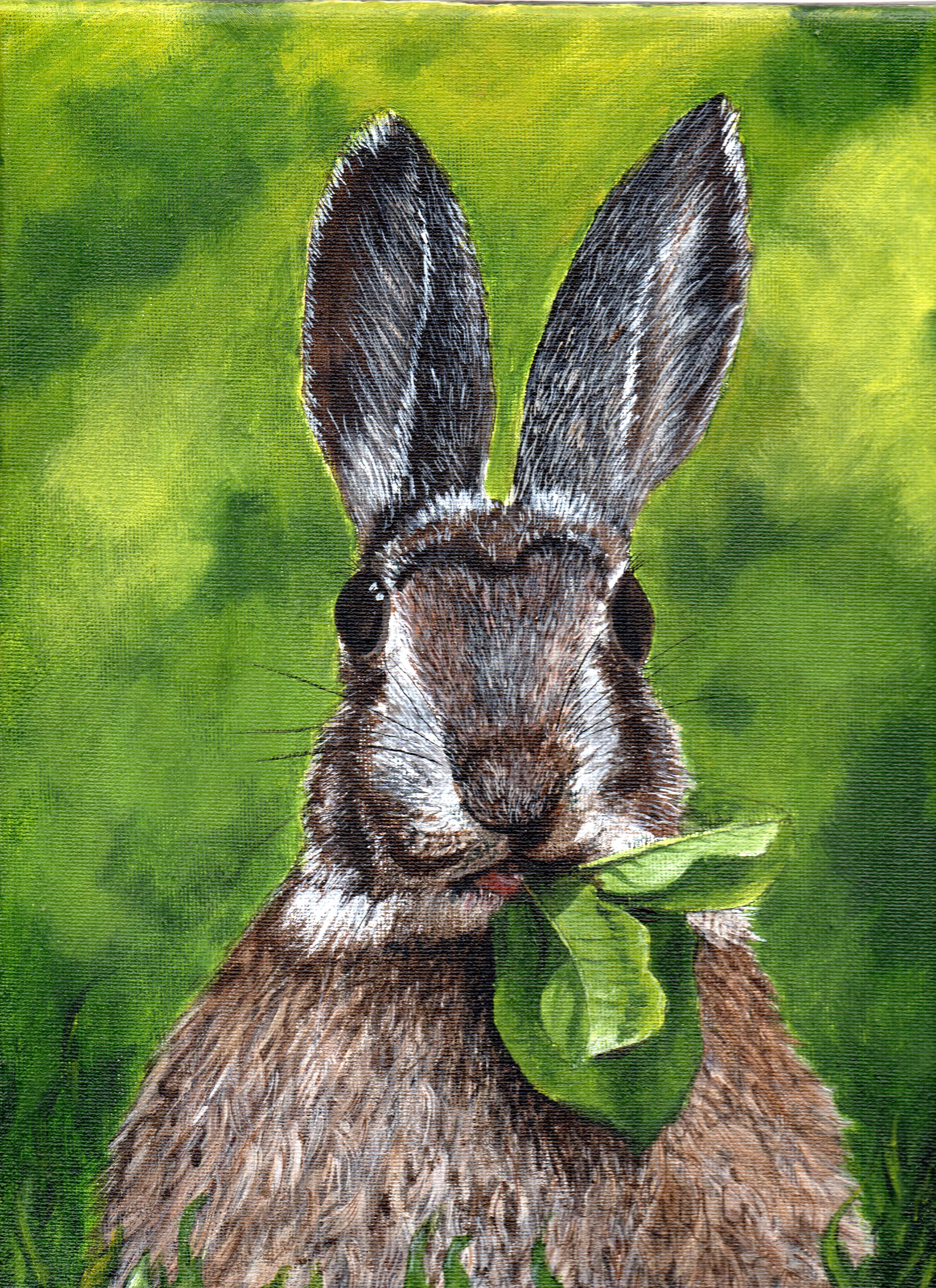 2550x3509 Abstract Art The Journal Of A Struggling Artist - Famous Bunny Painting