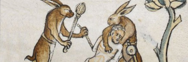 610x203 7 Insane R Rated Trends You Never Noticed In Famous Art - Famous Bunny Painting