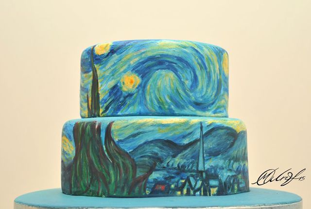 640x430 Famous Painting Cakes Popular Works Of Art - Famous Cake Painting