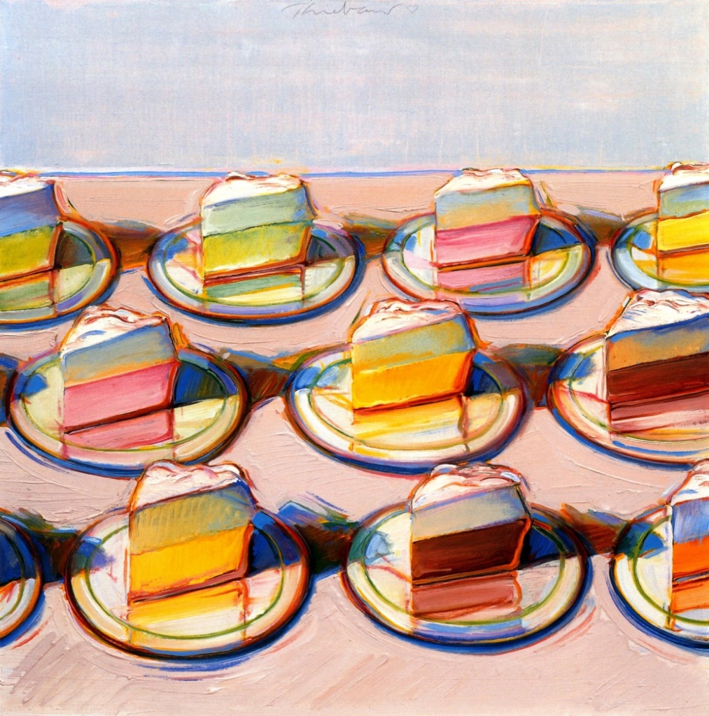 1013x1024 Meringues Painting Study A Delicious Tutorial Feat. Wayne Thiebaud - Famous Cake Painting