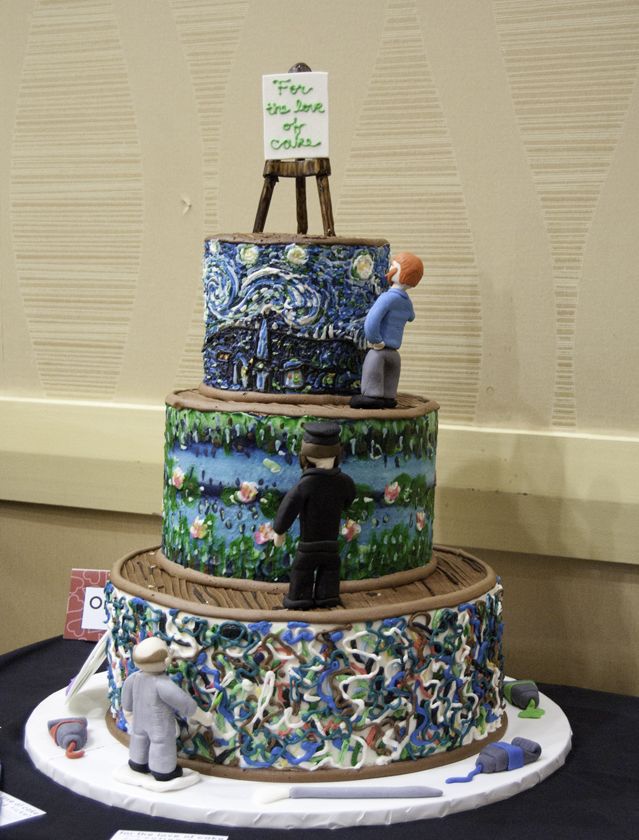 639x840 The 136 Best Cakes Inspired By Art Images On Conch - Famous Cake Painting