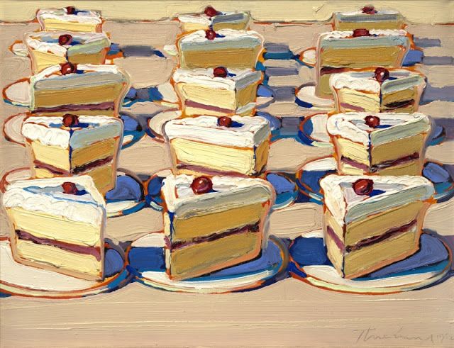 640x491 Art Amp Artists Wayne Thiebaud (Cakes) Styling Shapes - Famous Cake Painting