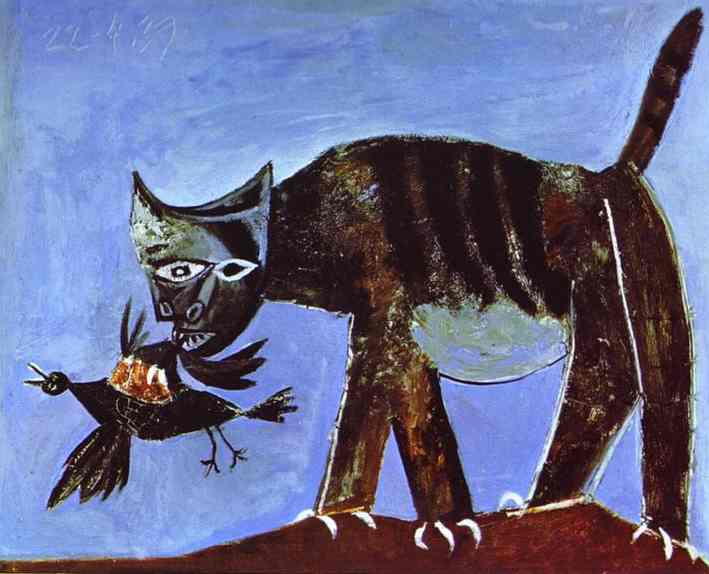 709x574 Picasso's Cats Elementary Artist - Famous Cat Painting
