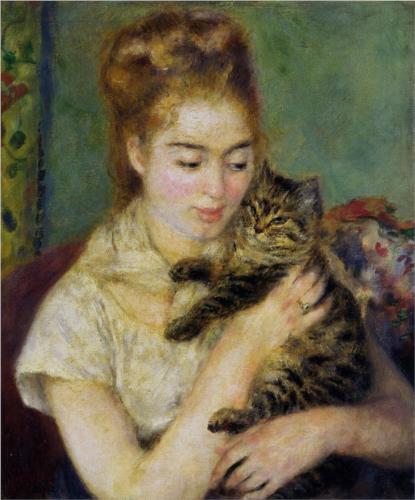 415x500 A World Elsewhere Cats In Art Some Famous Artists' Paintings - Famous Cat Painting
