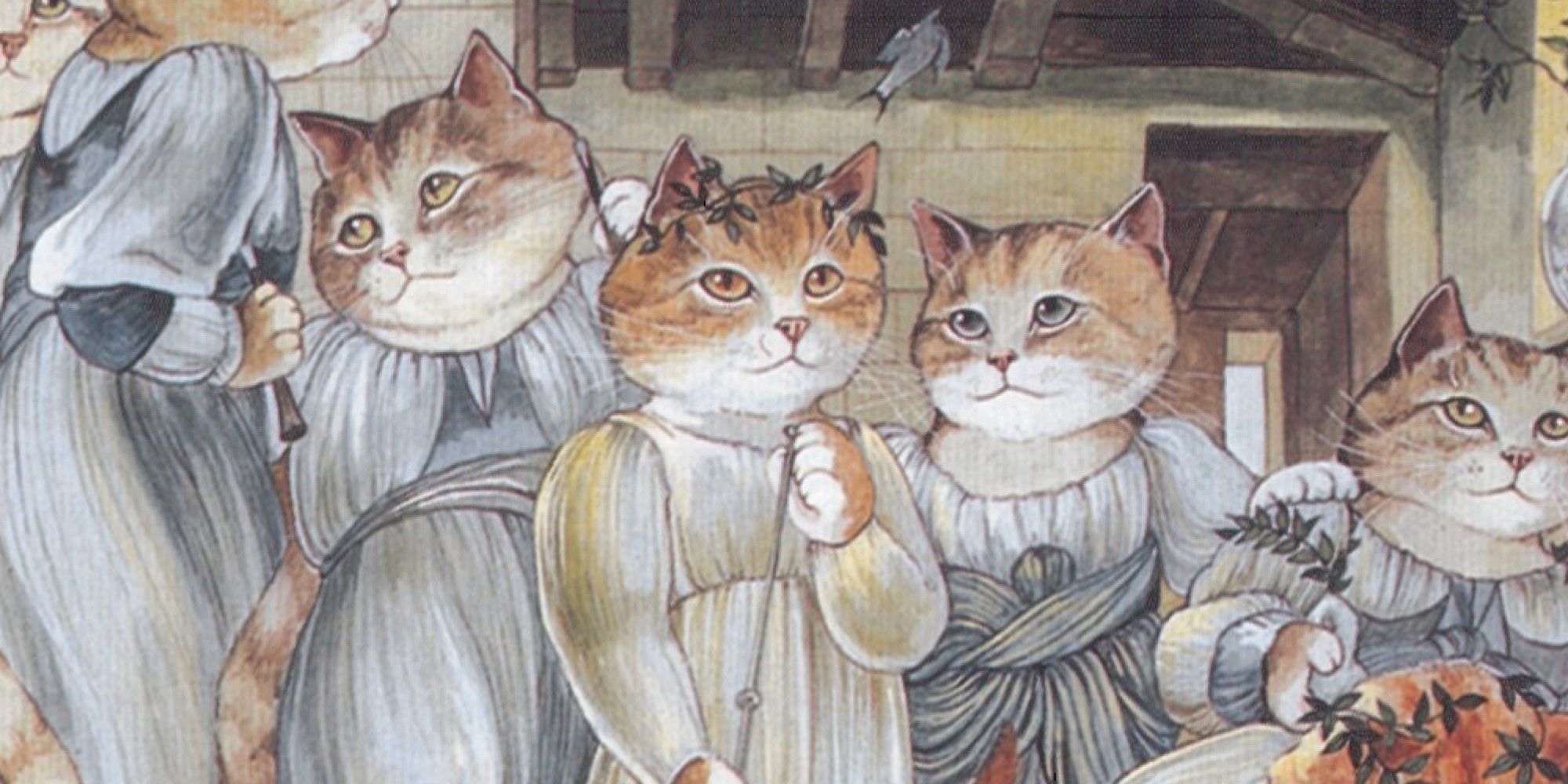 2000x1000 Artist Inserts Cats Into Famous Classical Paintings, And The World - Famous Cat Painting