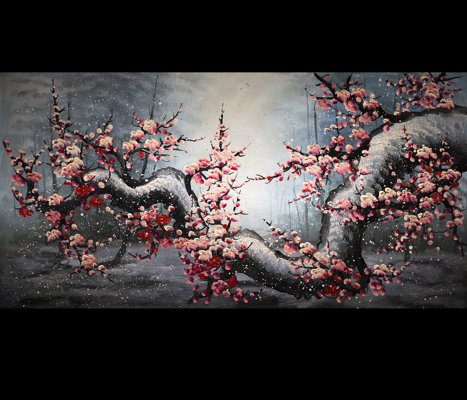 1600x1371 Cherry Blossom Painting - Famous Cherry Blossom Painting
