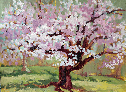 500x365 Cherry Blossom Time! Art, Spirit, Nature - Famous Cherry Blossom Painting