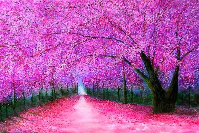 700x469 Cherry Blossoms, Japan - Famous Cherry Blossom Painting
