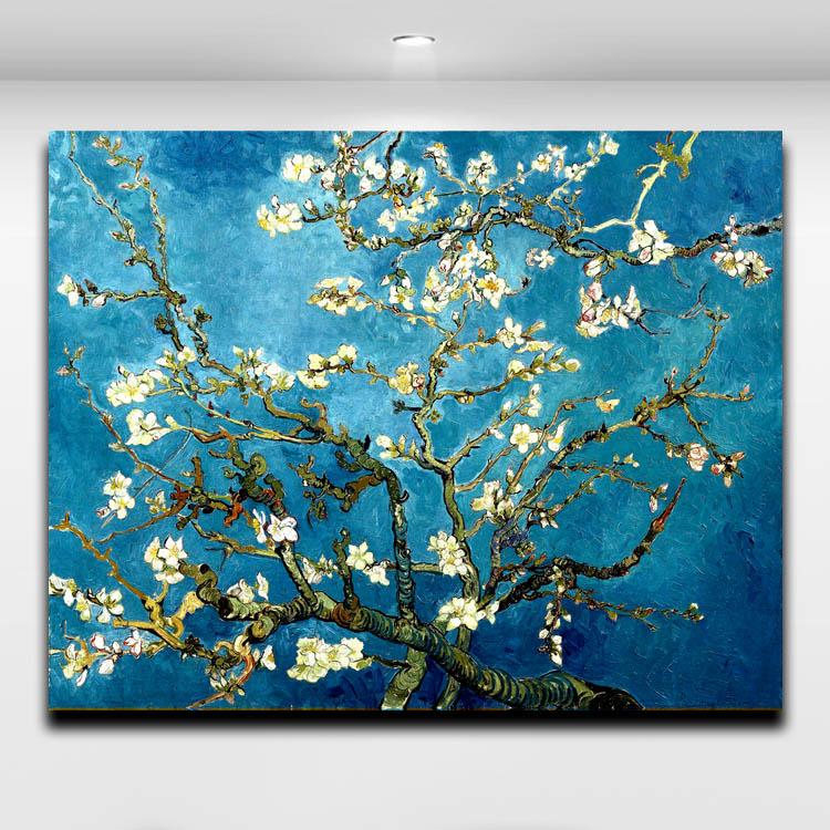 750x750 Online Cheap Blossoming Almond Tree By Van Gogh Famous Works Oil - Famous Cherry Blossom Painting
