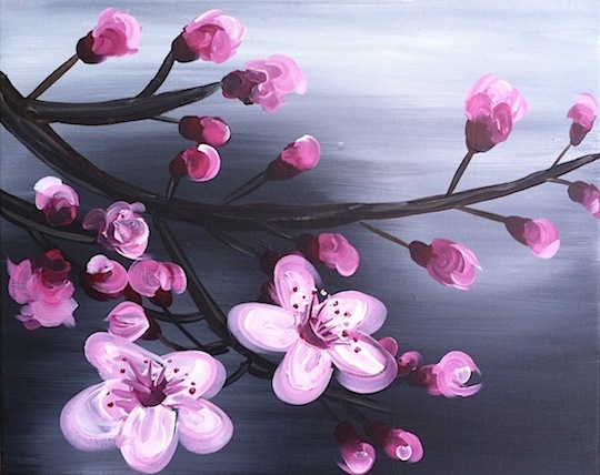 Famous Cherry Blossom Painting at PaintingValley.com | Explore ...