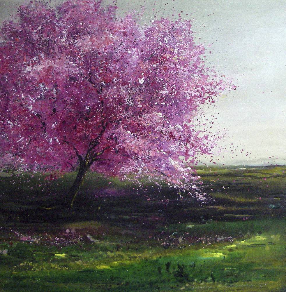 Famous Cherry Blossom Tree Painting at PaintingValley.com | Explore ...