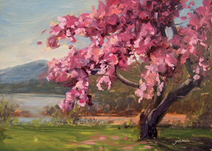 425x303 Hudson Valley Painter Flowers, Gardens And Flowering Trees - Famous Cherry Blossom Tree Painting