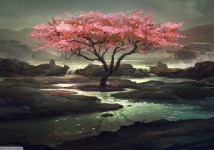 300x210 Paintings Of Cherry Blossom Trees - Famous Cherry Blossom Tree Painting