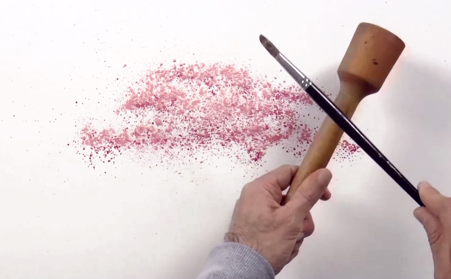 1510x933 Watercolor Technique To Splatter Cherry Blossom Trees - Famous Cherry Blossom Tree Painting