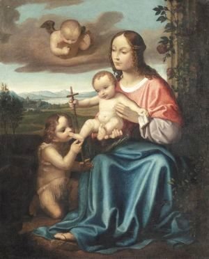 300x372 Famous The Virgin Paintings Amp Reproductions - Famous Cherub Painting