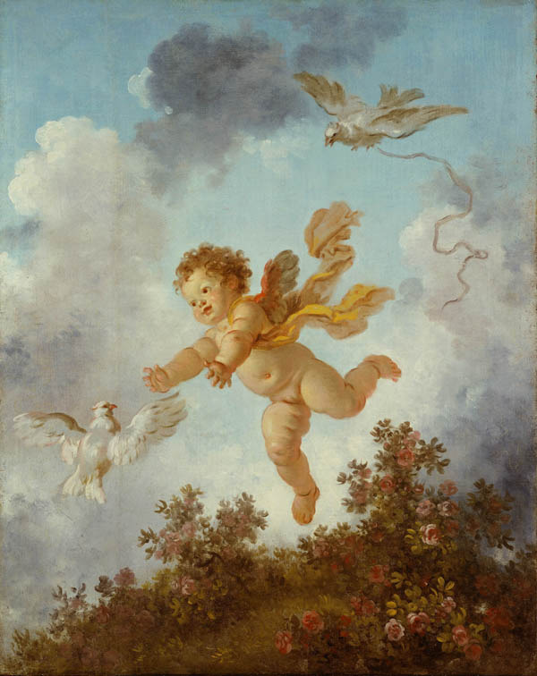 600x756 The Swing - Famous Cherub Painting