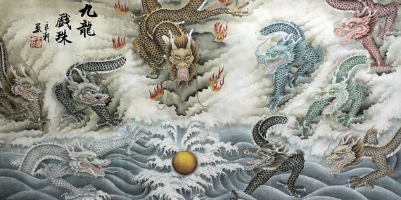 Famous Chinese Dragon Painting